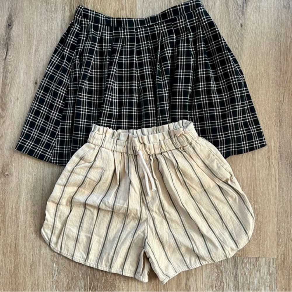 Bundle of 2 Zara Girls Skirt and Shorts Size 13-14